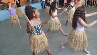Apresentação do Maculelê na escola da minha princesinha
