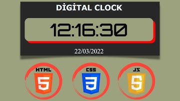 5. Digital Clock || HTML,CSS,JS || Giriş Seviyesi 10 JavaScript Uygulaması
