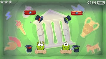 Cut the Rope: Time Travel -- Level 4-4 [Ancient Greece] Walkthrough