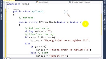 OOP Bài 1: Giải phương trình bậc 1 bằng C#