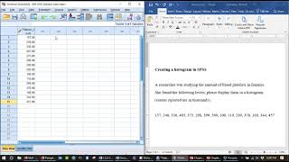 Creating a histogram in SPSS