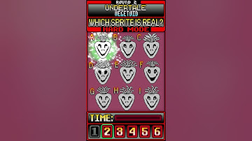 Which Sprite Is REAL? Undertale Edition (4) HARD MODE #shorts