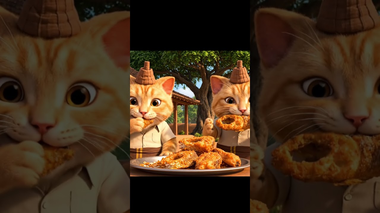 Cat Eating Fish Fry 🐟😺 | 