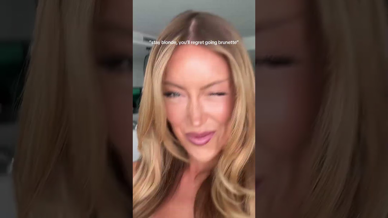 Officially a brunette 🫣❤️ 