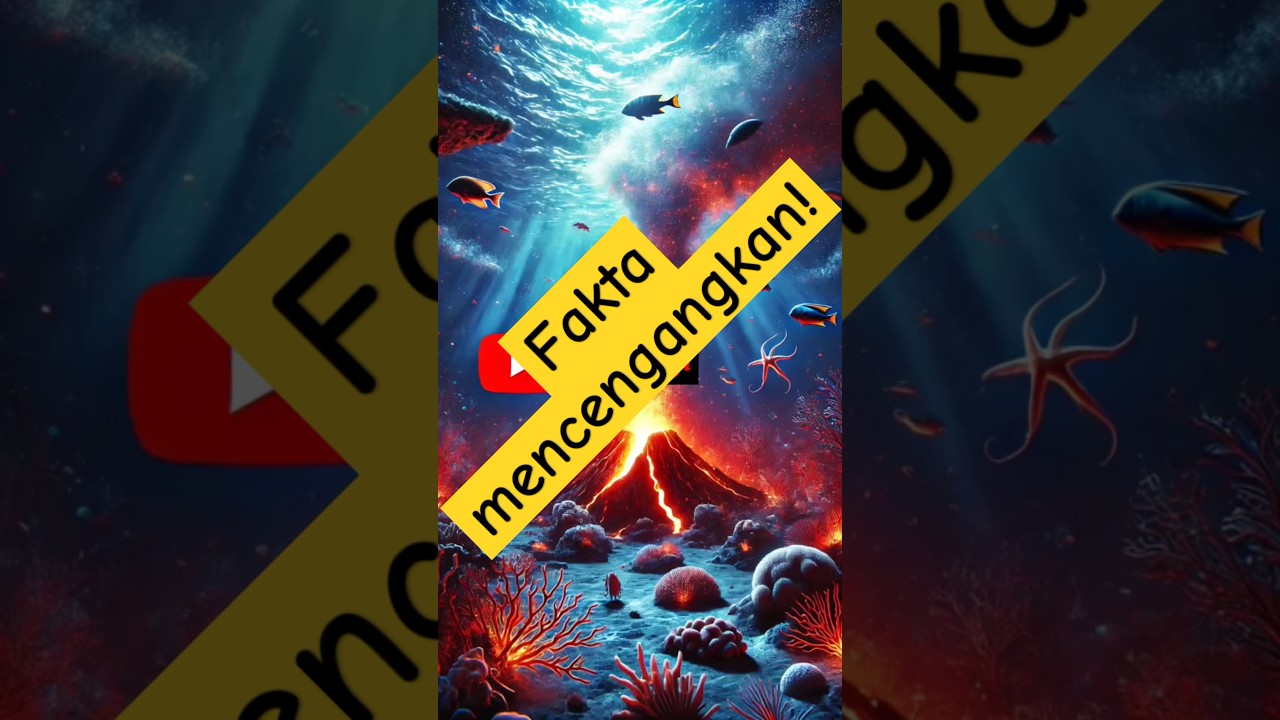 Ada gunung api aktif dibawah laut?😱😱 