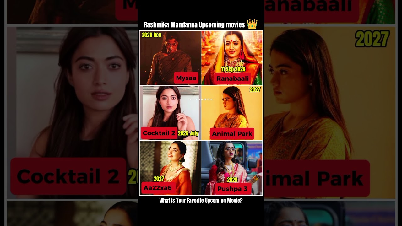 Rashmika Mandanna Upcoming Movies 🌟 