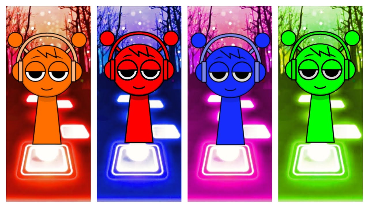 Sprunki orange 🆚 Sprunki red 🆚 Sprunki sky 🆚 Sprunki green 💫who is best ...