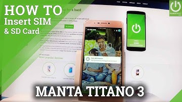 How to Insert Micro SIM and SD in MANTA Titano 3 - SIM & SD Slot