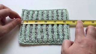How To: Measure Gauge Over Even Brioche