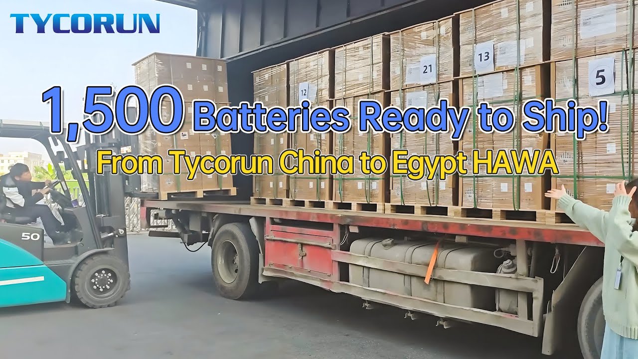 First 1,500 Tycorun EV Batteries Shipped to Egypt | Battery Swapping Solution for HAWA