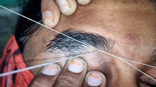 Eyebrow threading for beginners | @RitaBhatia .