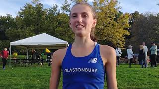 Lauren Parrett of Glastonbury - 1st at Girls Lg Sch Varsity @ 43rd Wickham XC Invite