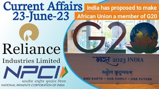 Today Current Affairs| 23 June 2023 current affairs| By Vivek Sir| Global Studies