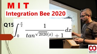 MIT Integration Bee 2020:Q15 solution explained in detail