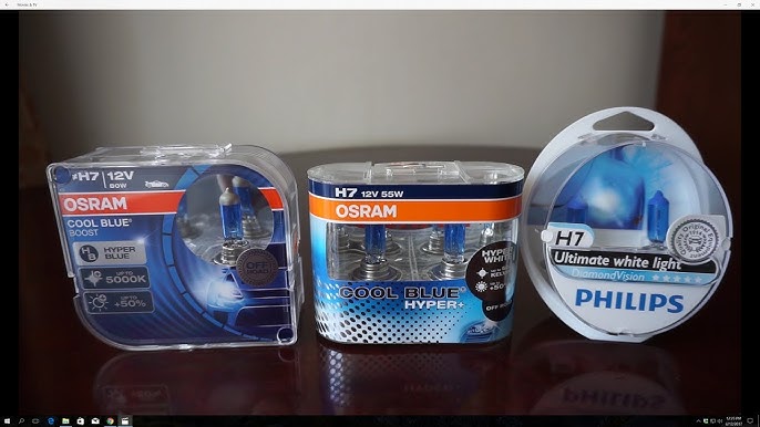 OSRAM COOL BLUE INTENSE NEXT GEN H7 Halogen Headlamp 64210CBN-HCB 12V Hard  core box (2 Units) 