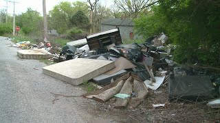 Illegal dumping plagues North County communities on property owned by St. Louis County, Lambert