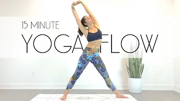 15 Min Hatha Yoga Flow & Stretch (All Levels Yoga)