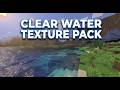 Clear Water Texture Pack For Minecraft Bedrock and PE 26+ | realistic water