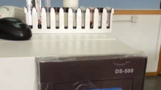 DS500i Logging in and blank sample