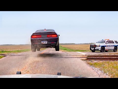 Wildest Dodge Challenger Police Chases - Caught on Dashcam
