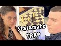 Beautiful Stalemate Trap | Natacha vs Daniel | 2022 Sunway Sitges Chess