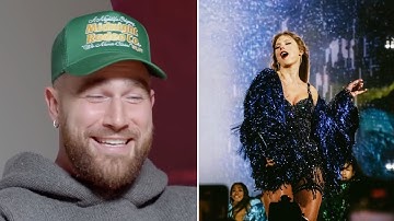 Travis Kelce REACTS to Taylor Swift Changing ‘Karma’ Lyrics to ‘Guy on the Chiefs’ During Eras Tour
