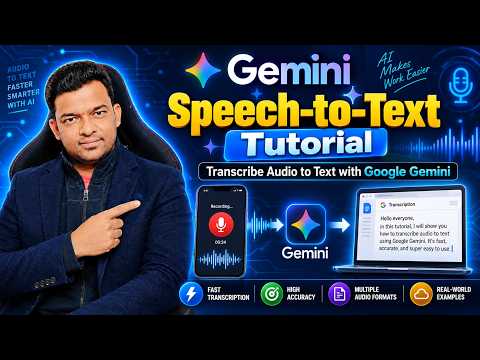Gemini Speech-to-Text Tutorial - How to Transcribe Audio to Text with Google Gemini