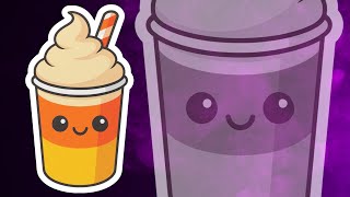 How to Draw a Cute Candy Corn Milkshake  | Easy Halloween Posca Marker Tutorial | Free Coloring Page Wealth