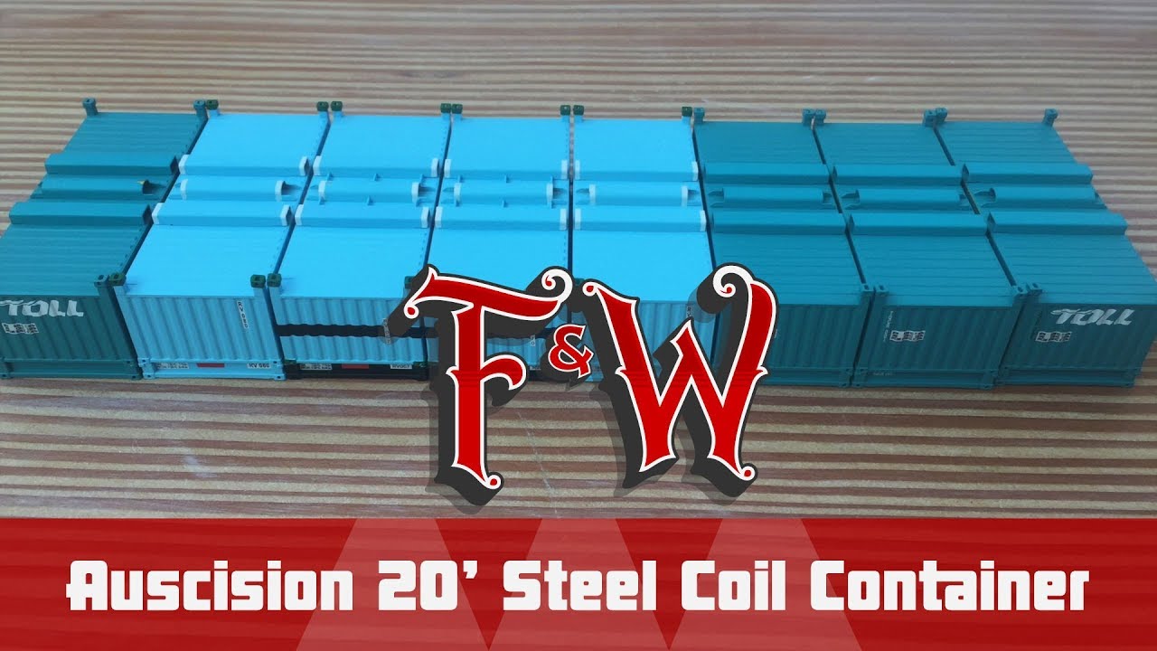 F&W009: Auscision 20' Steel Coil Containers - YouTube
