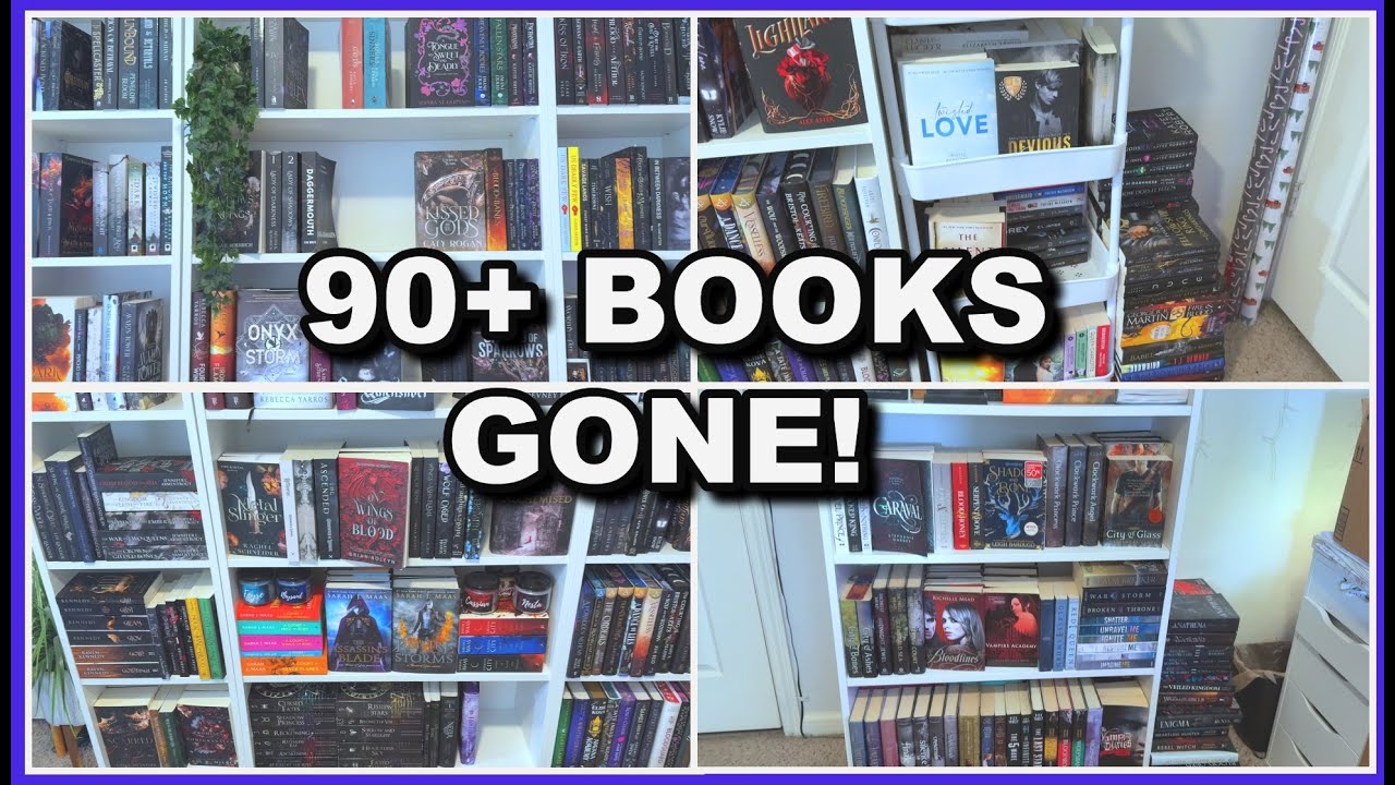 *MASSIVE* Book Unhaul 📚 | Decluttering & Reorganizing My Entire Collection (2025)