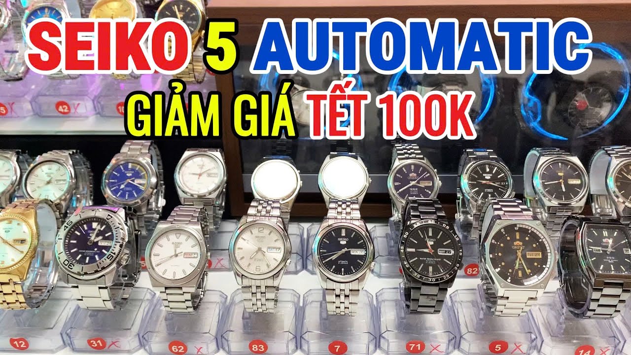🎁 Lô 28-01 Seiko 5 Automatic Sapphire – SALE TẾT Giảm Đồng Giá 100K