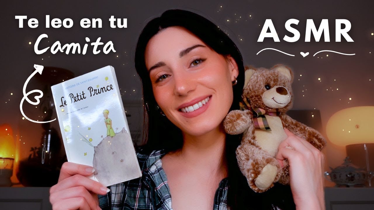 ASMR EN TU CAMITA 🧸💤 TE LEO EN FRANCÉS PARA DORMIR 🌙 Roleplay Español