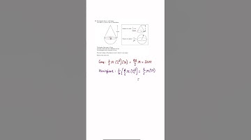 Edexcel 2019 Higher Paper 1: Q15 Volumes! #maths #gcse #revision #volume