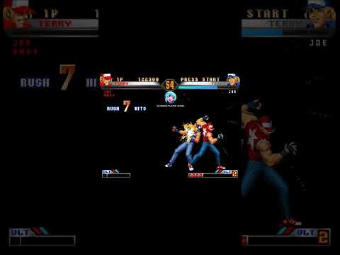 KOF 98 ULTIMATE MATCH - TERRY COMBO #tas #ultimateplayer #kof #arcade #terrybogard #combo