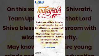 Maha Shivratri Wishes from Team Uptree | @uptreeofficial