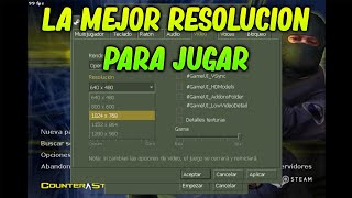 Jugando con la MEJOR RESOLUCIÓN del Counter Strike 1.6 !!