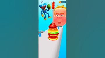 BIGGEST BURGER EVER! I Need HELP!🍔🤯 XXL SIZE BURGER 3D #shorts​ #gameplay​ #games​ #gaming lvl.259