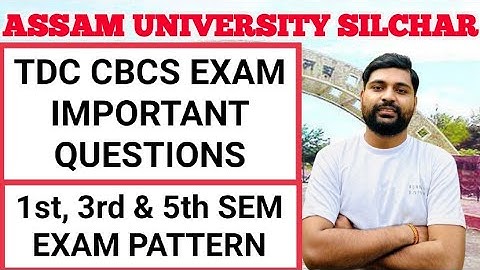 TDC Cbcs odd sem important questions to prepare || BA Bcom Bsc exam questions || Pranoy Roy