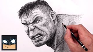 how to draw the hulk sketch art lesson step by step