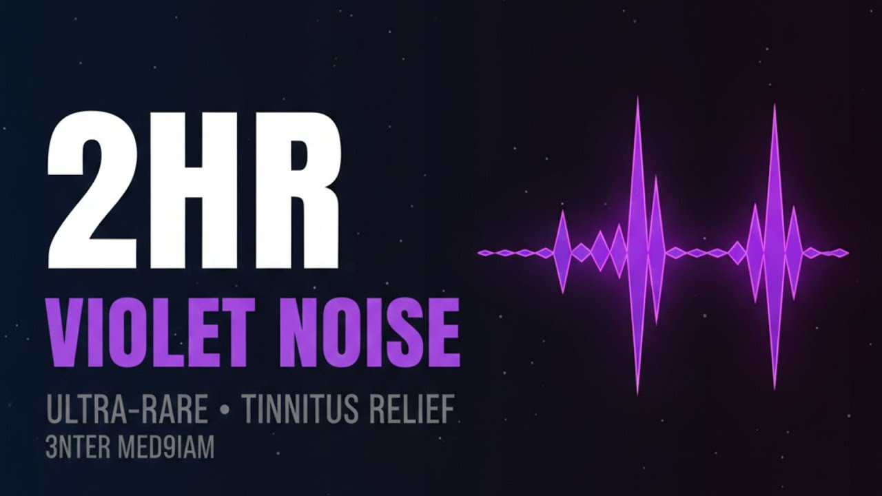 Violet Noise | 2 Hours | Ultra-Rare Therapeutic Sound | Tinnitus & Focus