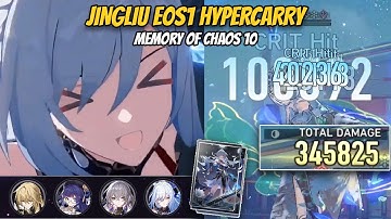 Jingliu E0S1 Hypercarry | Memory of Chaos 10 (MoC) v1.3.3 Showcase | Honkai Star Rail