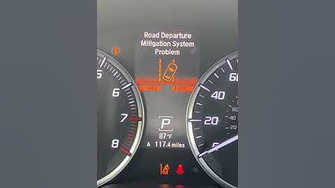 Acura MDX warning light, adaptive cruiser control problem, road mitigation system problem