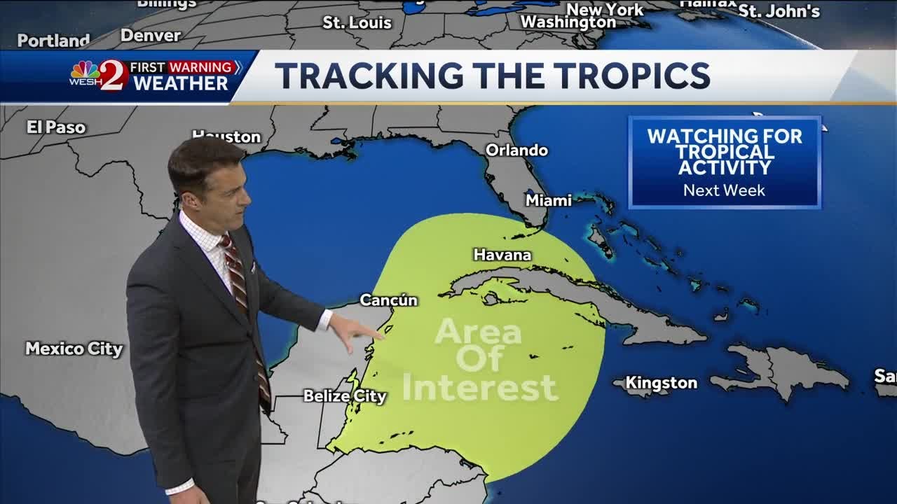 Models show tropical development in Caribbean next week - YouTube