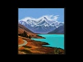 Digital art tutorial Astrea Arbat School - mountains of new Zealand