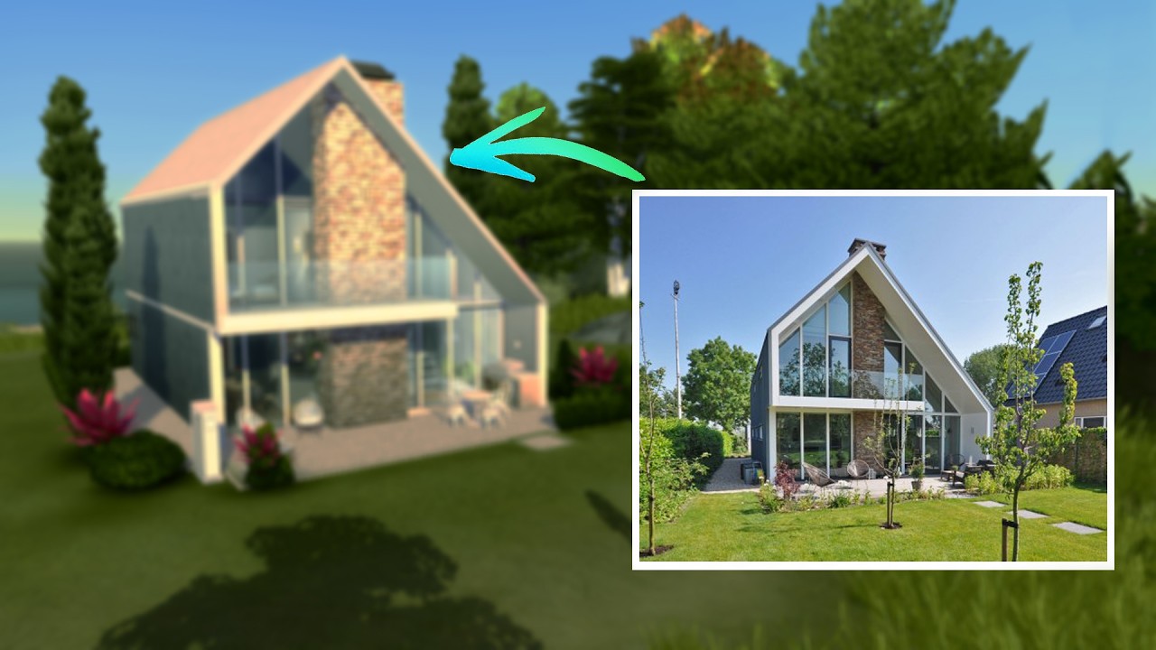 Sofrendo tentando COPIAR essa CASA REAL, VAMOS CONSTRUIR!!!│ Real To Sims