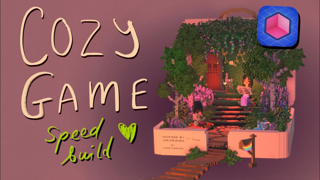 Cozy Rooms xyz speedbuild ⭐️ voxel art creative process