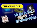 EFEMERIDES  - 18 DE JULIO