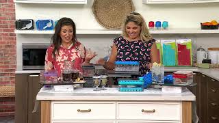 Prepology Push To Drop Ice Cube Tray with Storage Bin on QVC