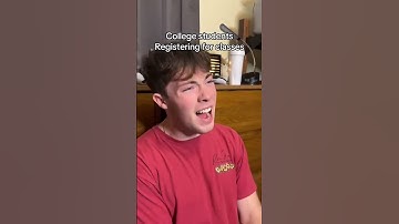 Trying to register for classes in college