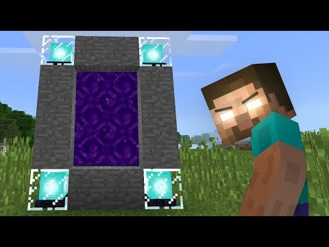 MCPE: How To Make a Portal to the Herobrine Dimension